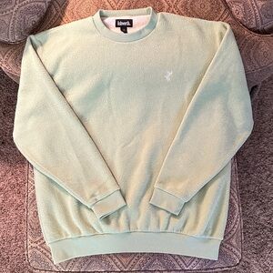 Vtg Ashworth Green Fleece Sweatshirt, Large